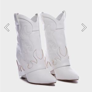 White cowboy boots